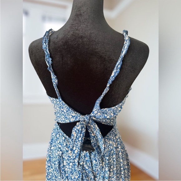 Princess Polly Thunderclouds Playsuit Romper Size 8 Blue Floral Print - Picture 7 of 15